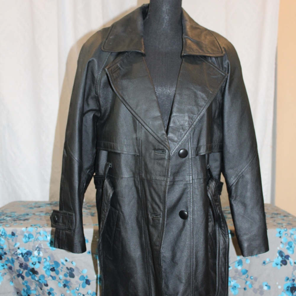 Outbrook Black Leather Jacket